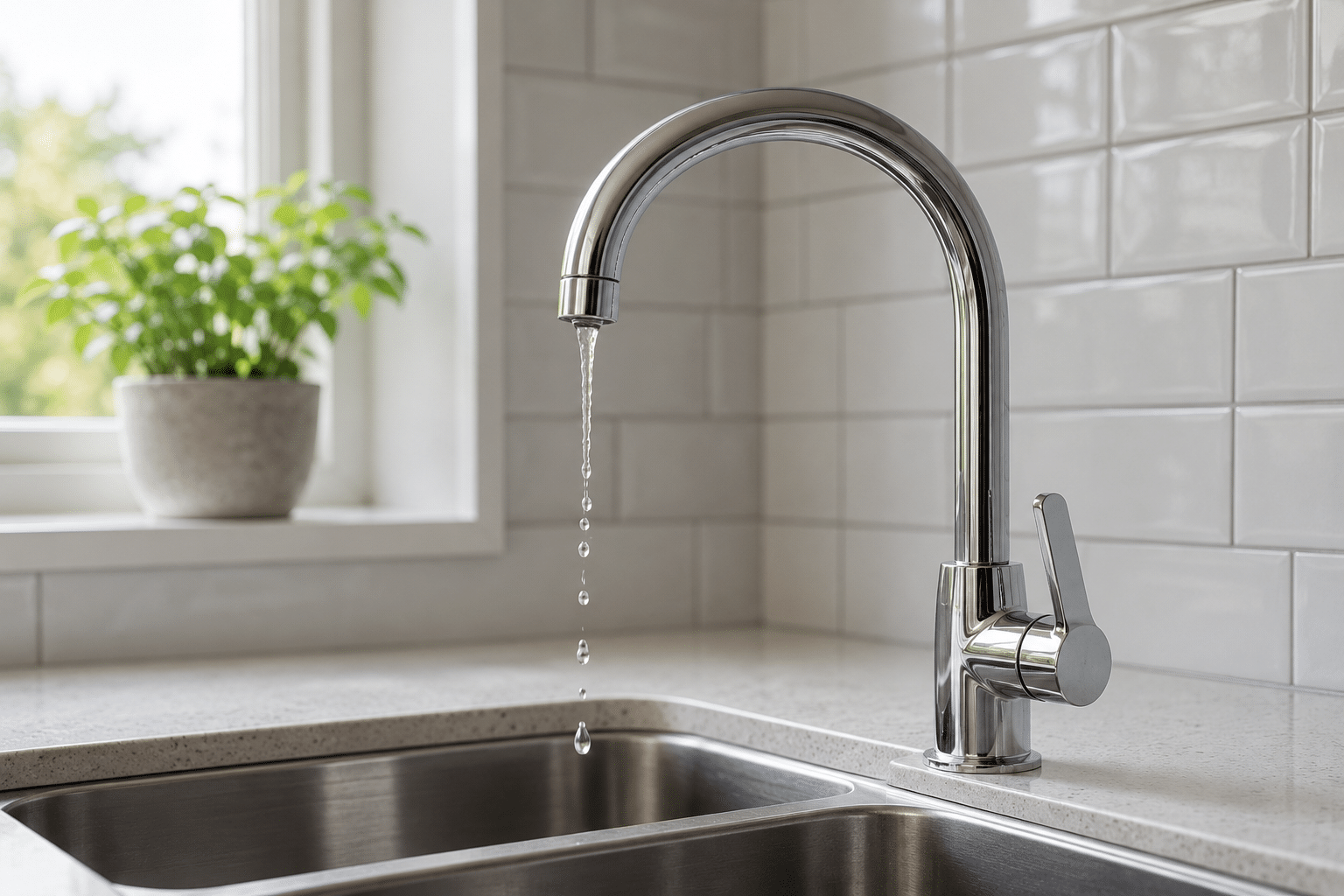 Tap repair in Dublin on a kitchen mixer tap