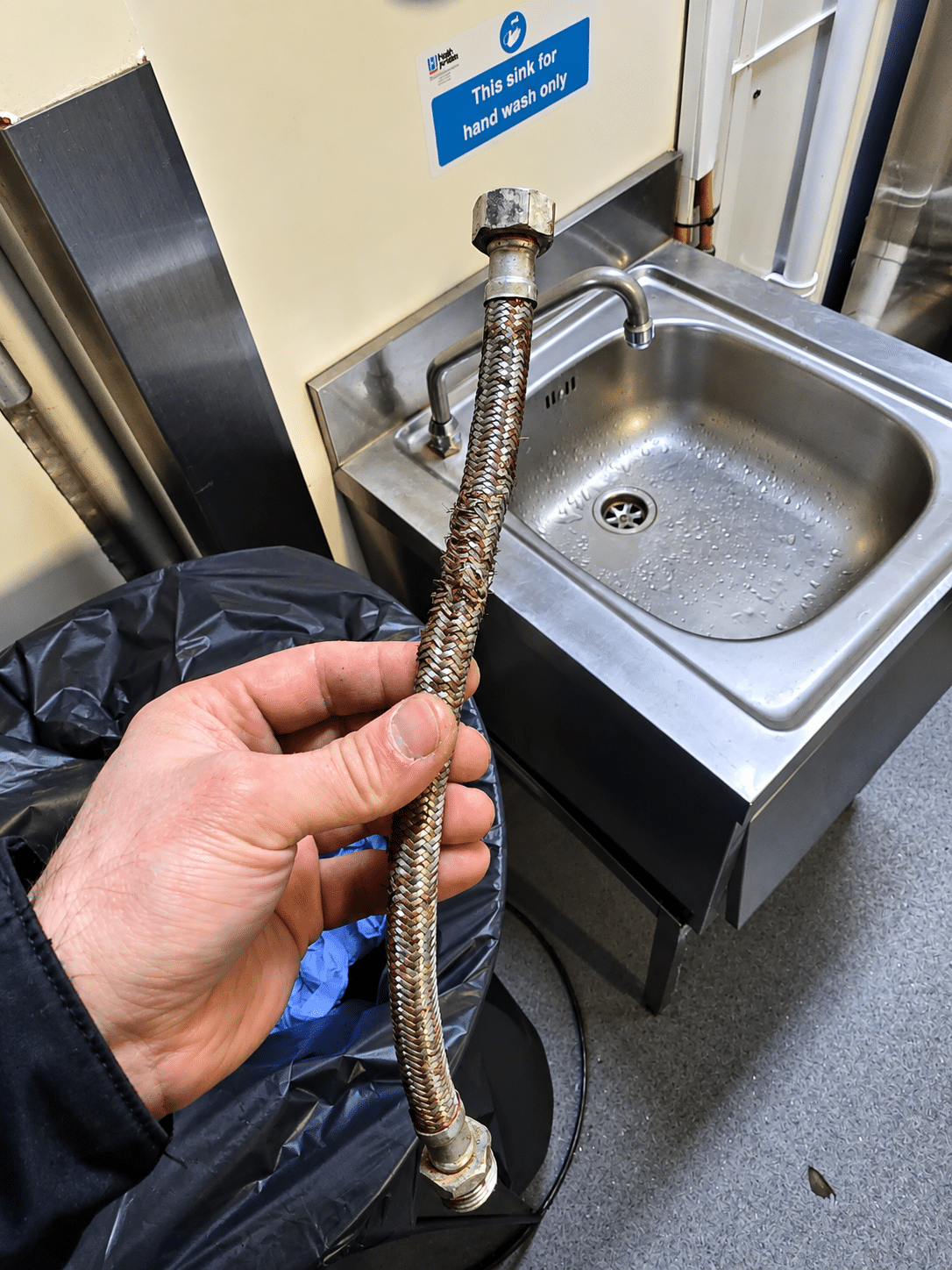Emergency plumber in Maynooth, Co. Kildare, repairing a shower valve