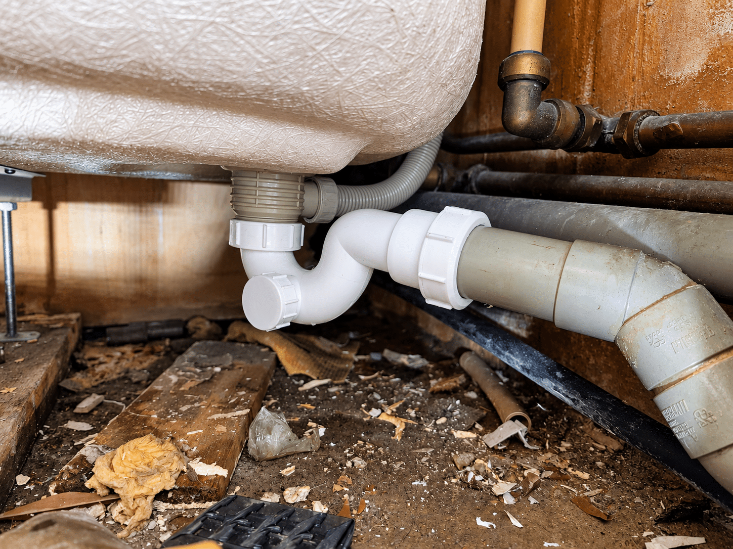 Emergency plumber in Rathgar repairing pipework in a Victorian home