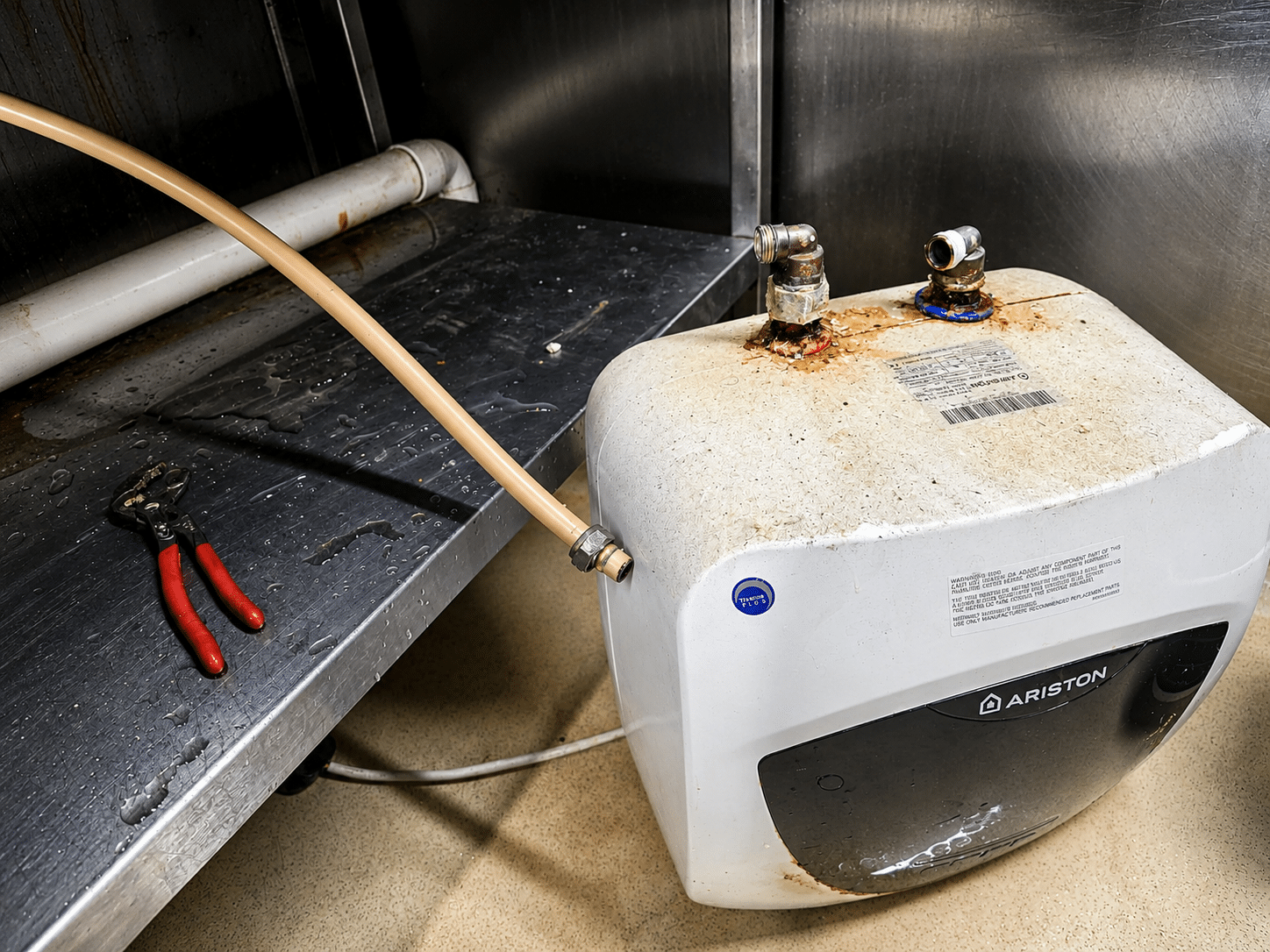 Emergency plumber in Stillorgan repairing a leak